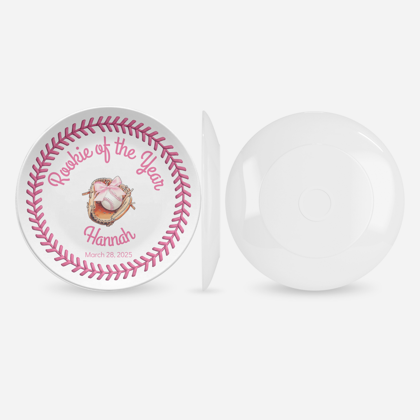 Baseball Rookie Girl Plate