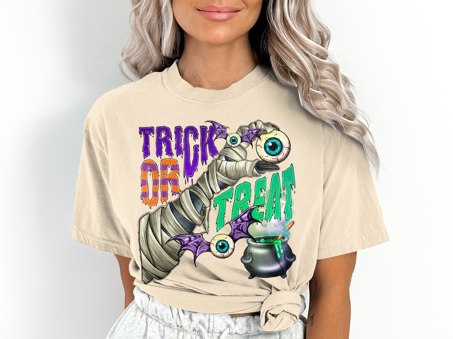 Women's Trick or Treat Halloween T-Shirt