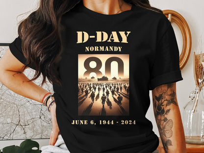 D-Day Normandy 80th Anniversary T-Shirt - Military History Tee - Mardonyx T-Shirt