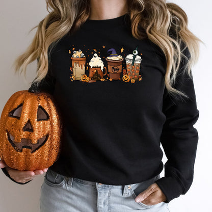 Halloween Pumpkin Spice Spooky Sweatshirt, Halloween Crew Neck - Mardonyx Sweatshirt