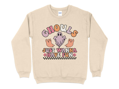 Ghouls Just Wanna Have Fun Sweatshirt - Mardonyx Sweatshirt S / Sand