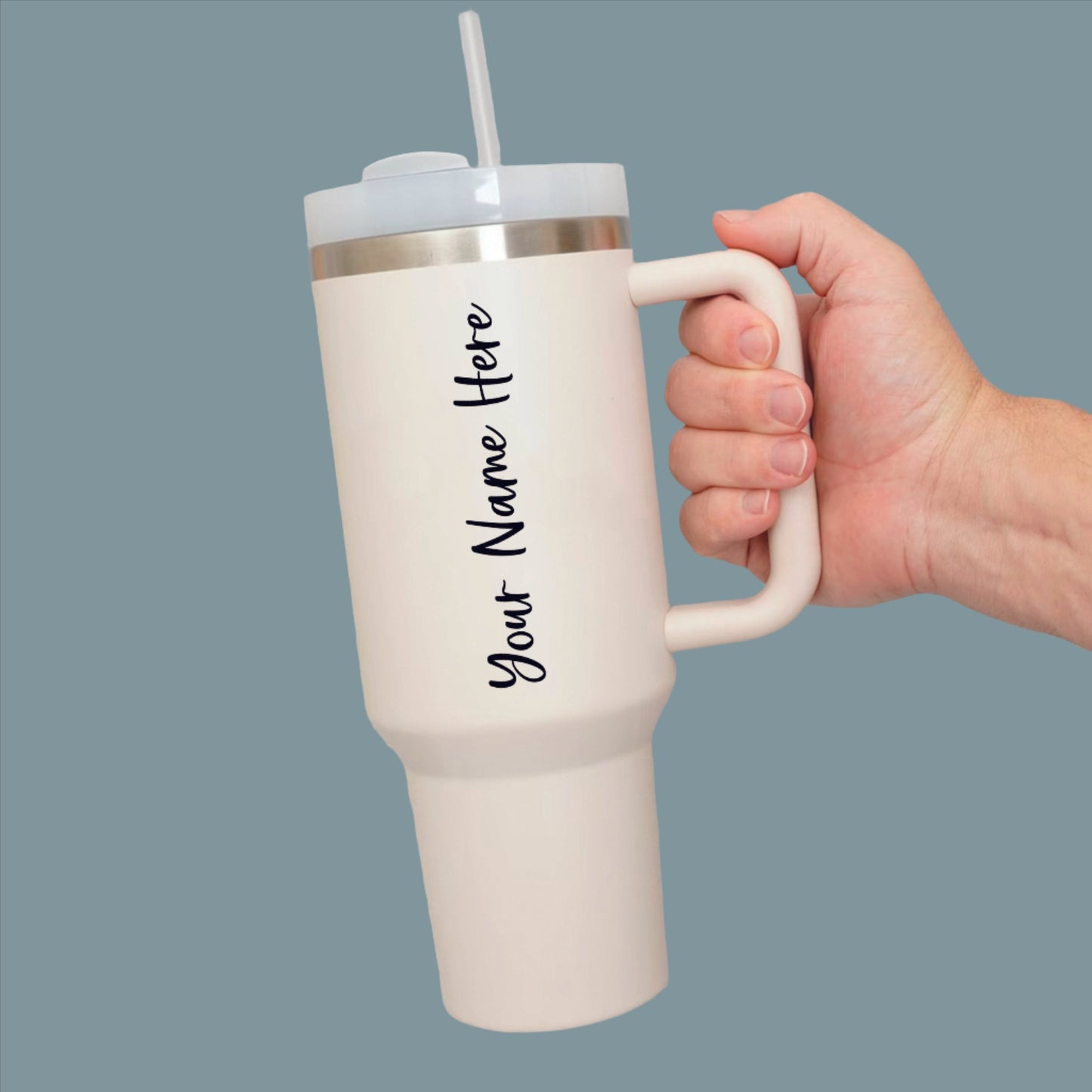 Personalized Tumbler Custom 40oz H2.0 Tumbler - Laser Engraved