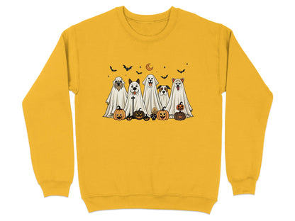 Halloween Dog Ghosts and Pumpkins Crewneck product type