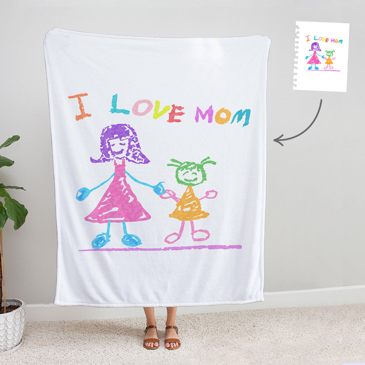 Custom Childs Drawing Blanket - Mardonyx Blanket