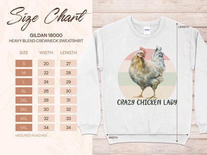 Crazy Chicken Lady Sweatshirt, Farm Life Long Sleeve T-shirt, Chicken Sweatshirt, Farmer Shirt Women, Farmhouse Sweatshirt - Mardonyx Sweatshirt