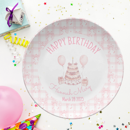 Coquette Birthday Plate