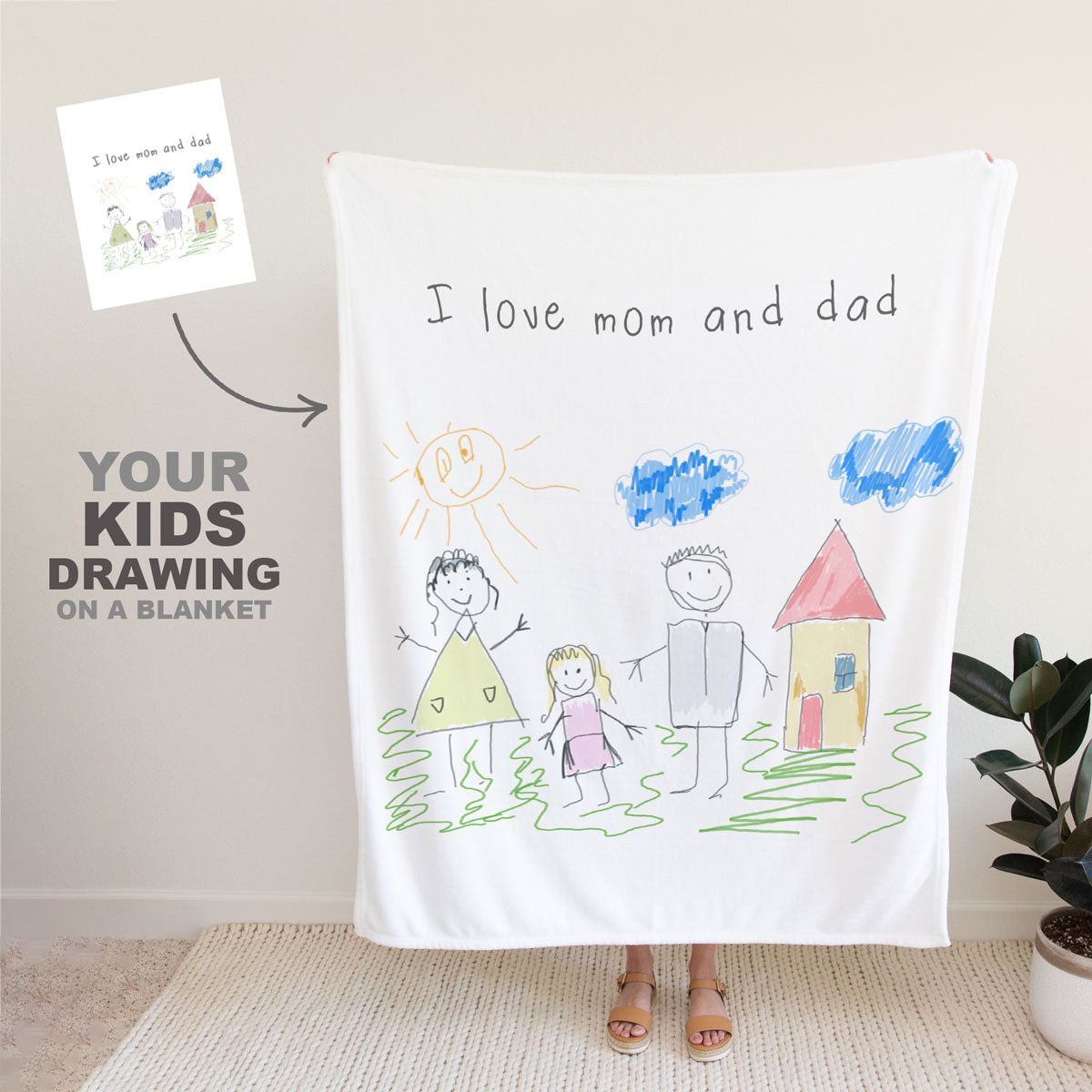 Custom Childs Drawing Blanket - Mardonyx Blanket