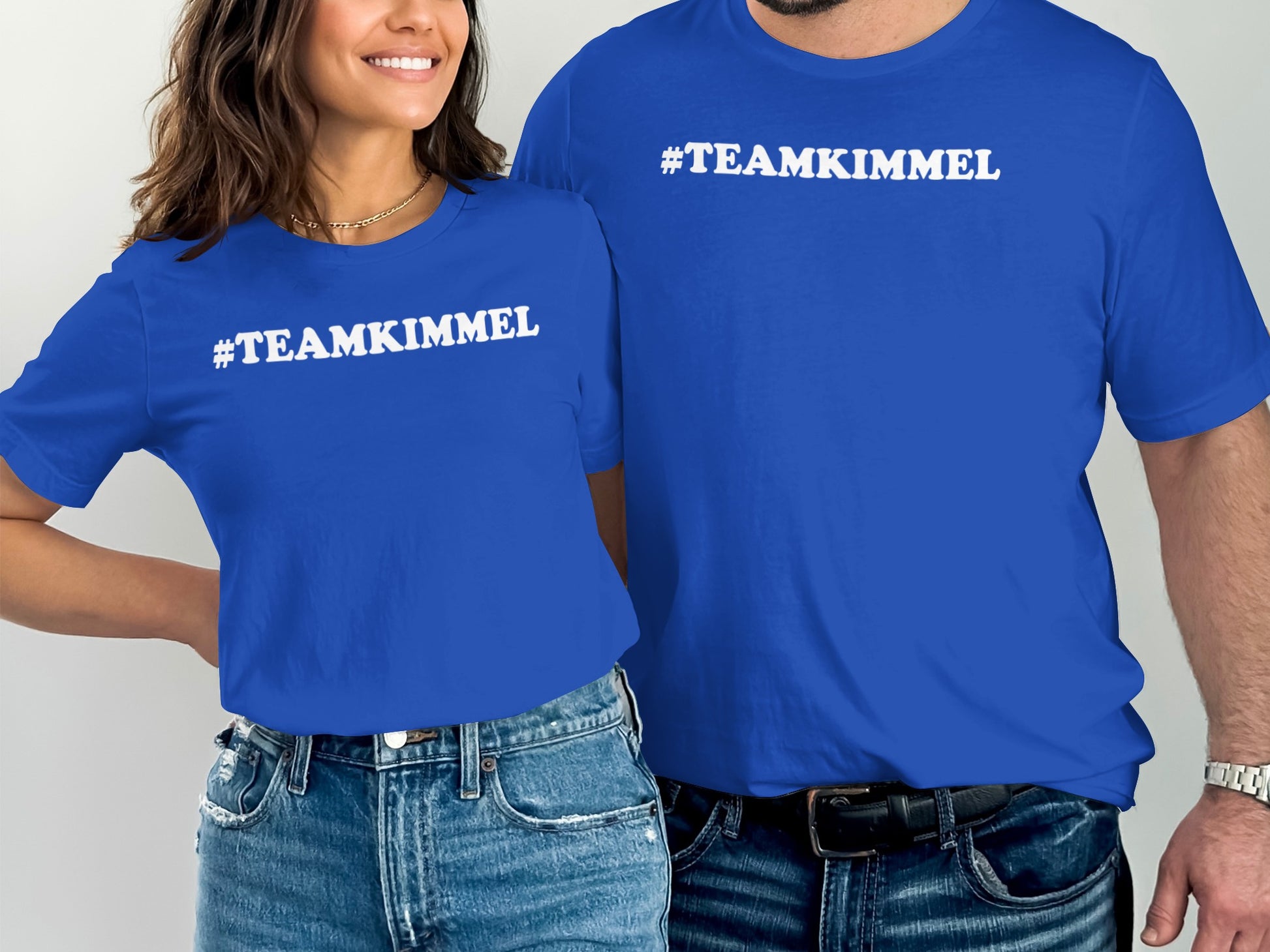 #TEAMKIMMEL Blue T-Shirt Unisex Casual Wear product type