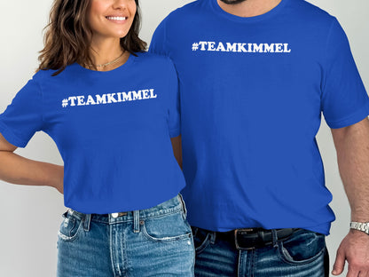 #TEAMKIMMEL Blue T-Shirt Unisex Casual Wear product type
