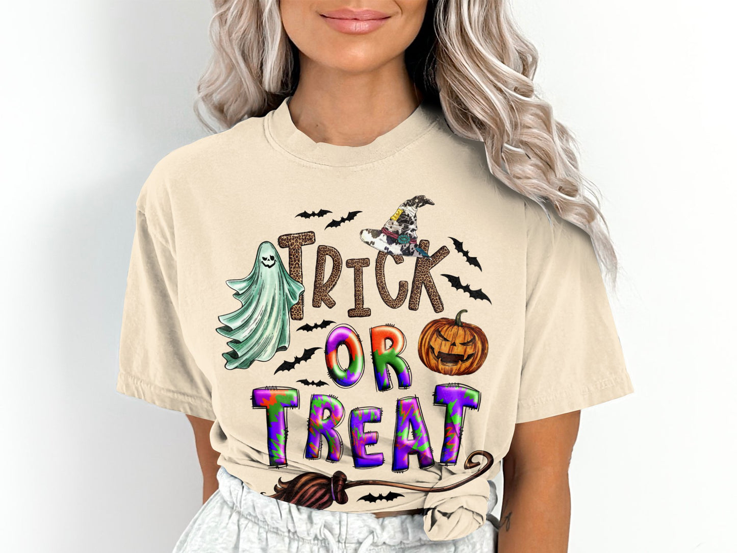 Women's Trick or Treat Halloween T-Shirt