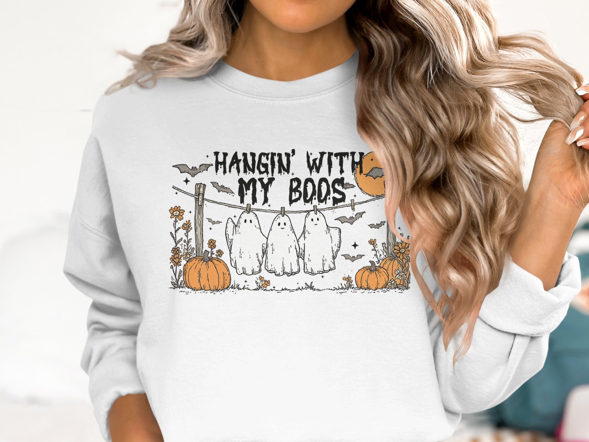 Hangin' With My Boos Halloween Sweatshirt product