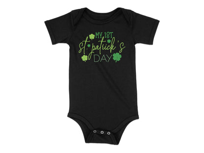 Baby's First St. Patrick's Day Bodysuit - Mardonyx T-Shirt 24M / Black