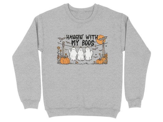 Hangin' With My Boos Ghost Halloween Sweatshirt product