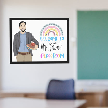 Personalized Teacher Appreciation - Welcome to Classroom Picture Frame