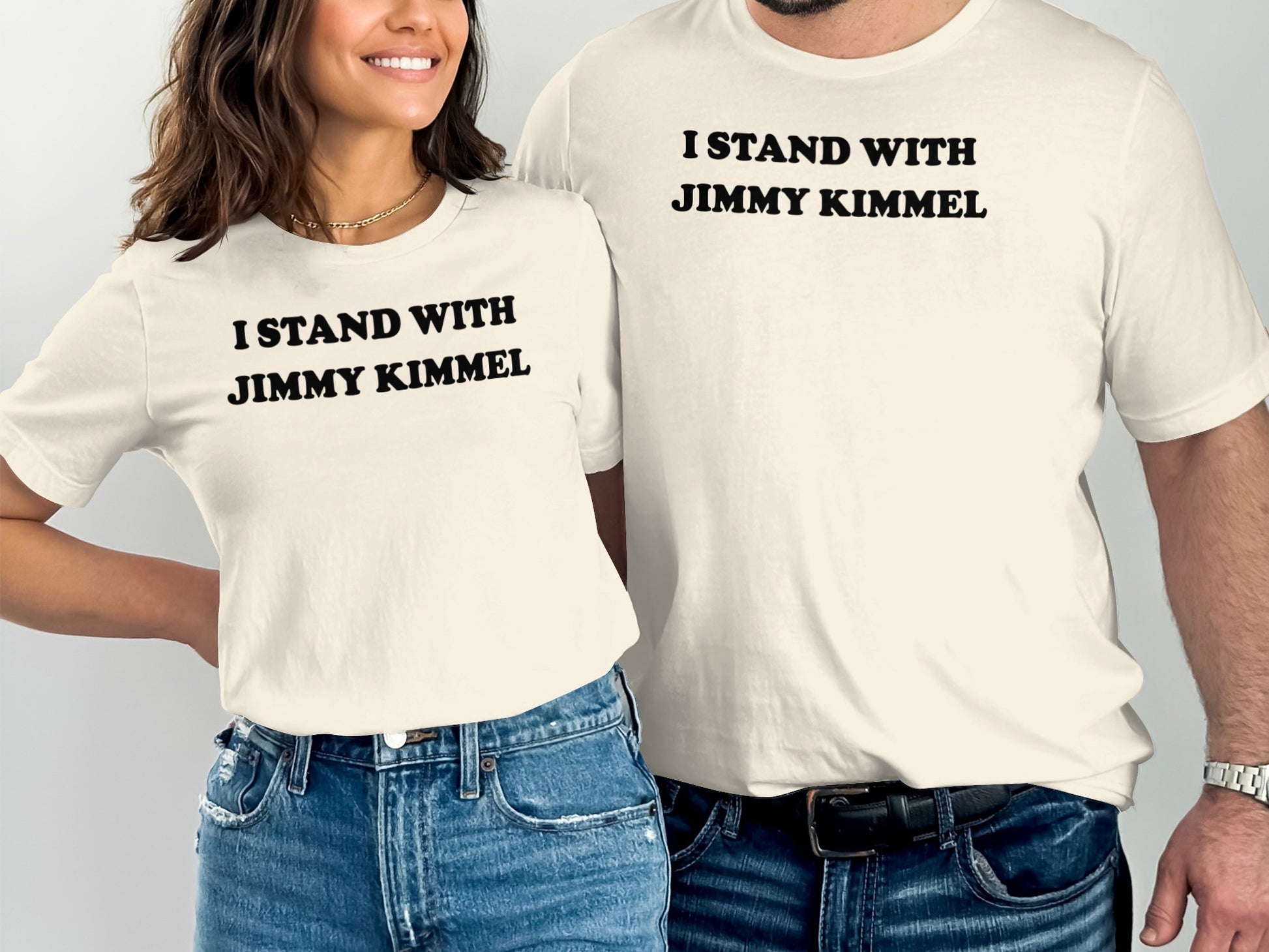 I Stand With Jimmy Kimmel Statement Tee product