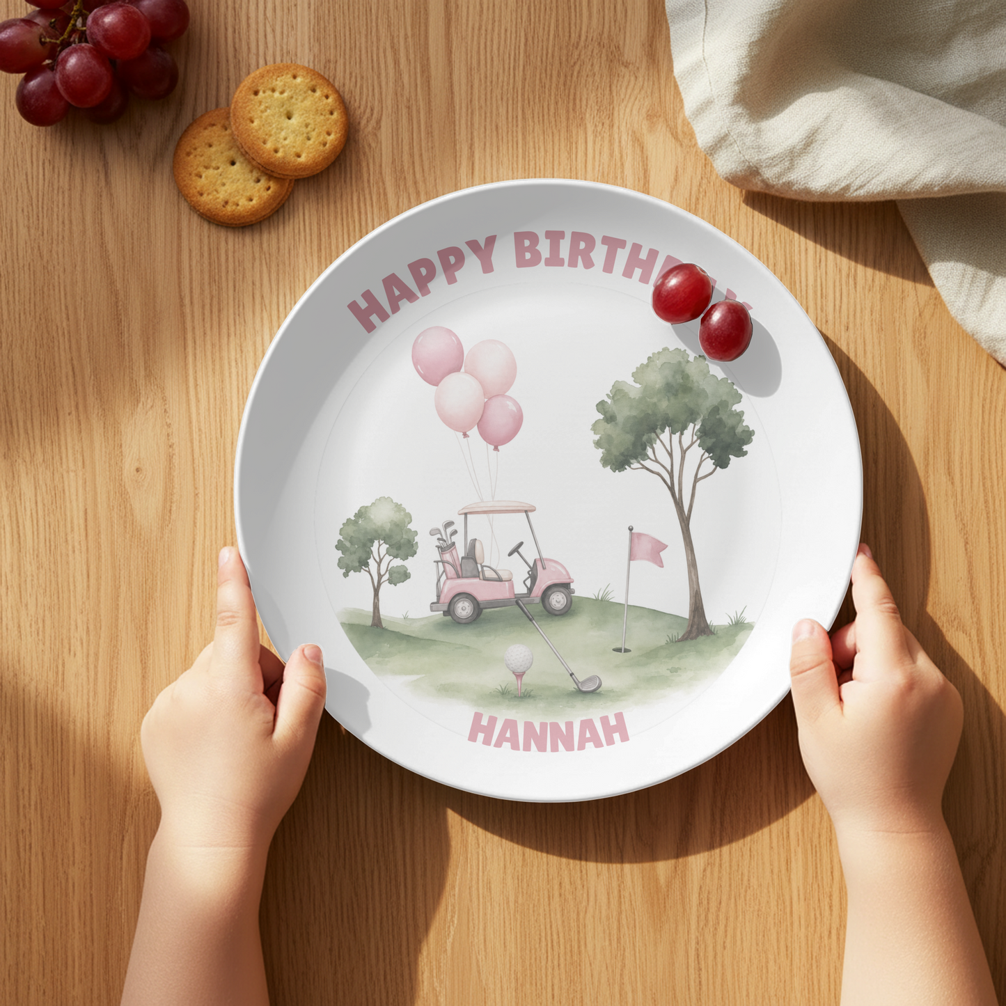 Happy Birthday Golf Plate