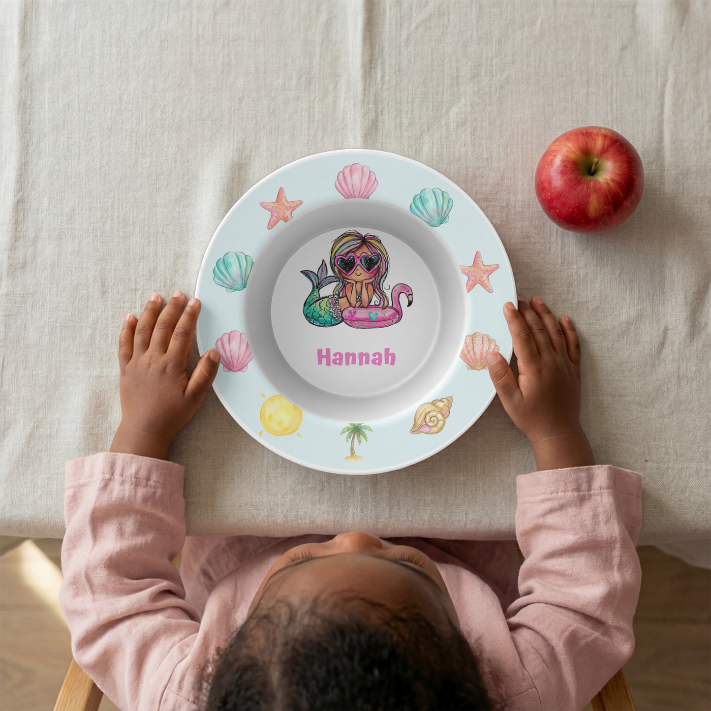 Personalized Mermaid Bech Bowl