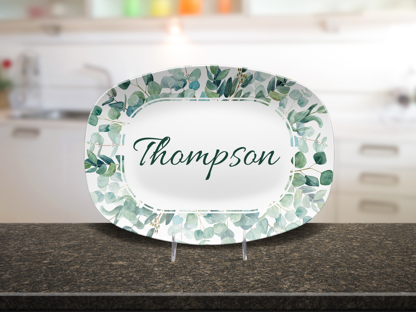 Family Name Personalized Platter, Custom Plate Platter, Wedding Platter, Personalized Gift, Custom Serving Tray, Last Name Platter