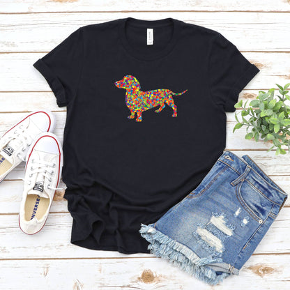 Dot Day Dachshund T-Shirt, Ladies Unisex Crewneck Shirt, Dachshund Gifts - Mardonyx T-Shirt