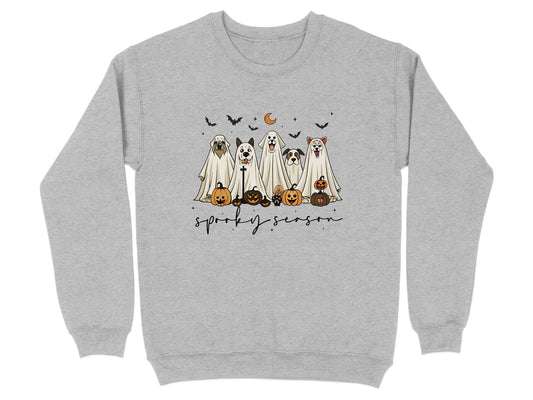 Halloween Dog Ghosts Sweatshirt Spooky Season product type