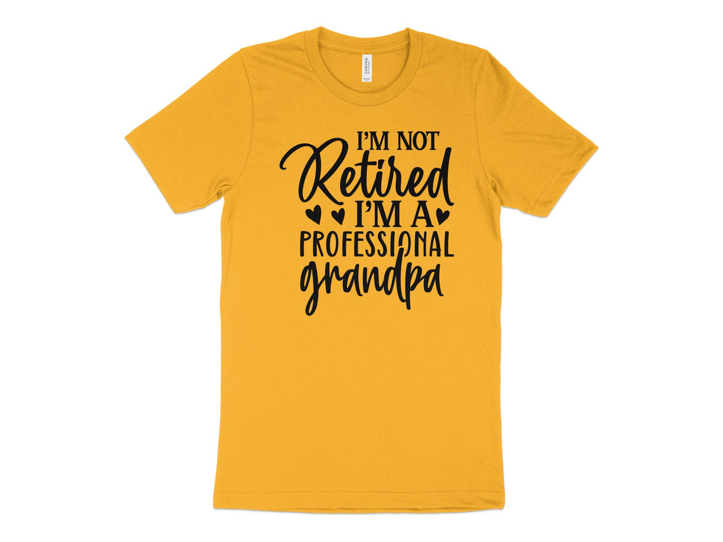 Men's I'm Not Retired I'm A Professional Grandpa T-Shirt - Mardonyx T-Shirt Default Title / XS / Gold