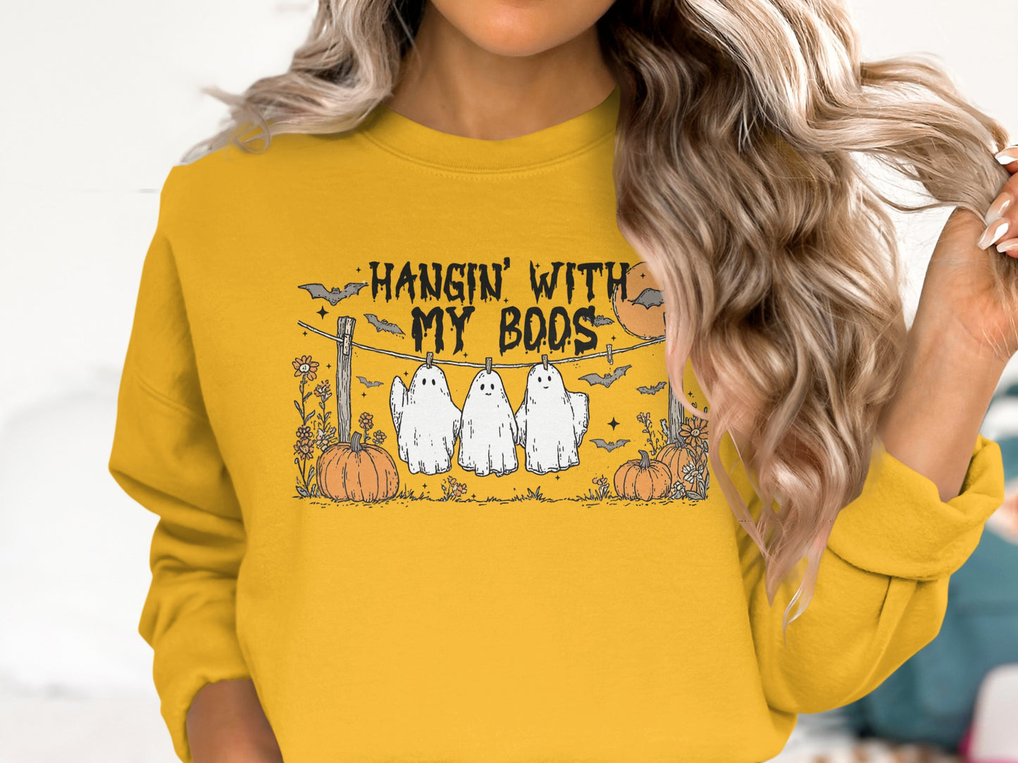 Hangin With My Boos Halloween Sweatshirt product