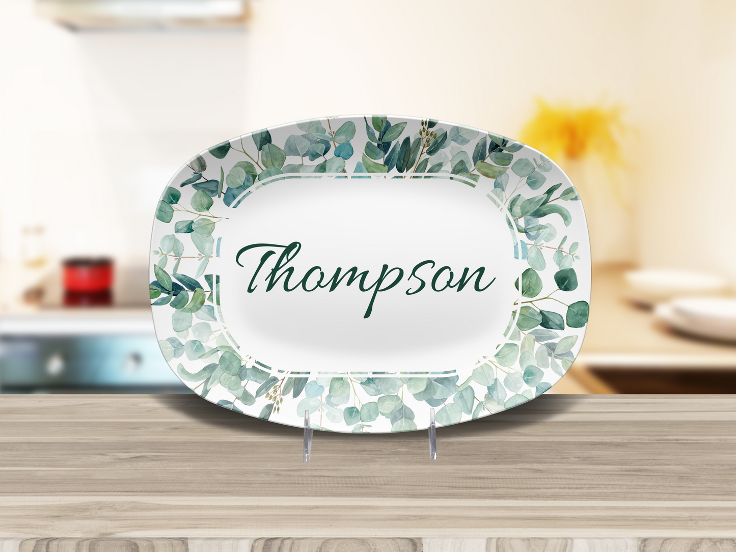 Family Name Personalized Platter, Custom Plate Platter, Wedding Platter, Personalized Gift, Custom Serving Tray, Last Name Platter