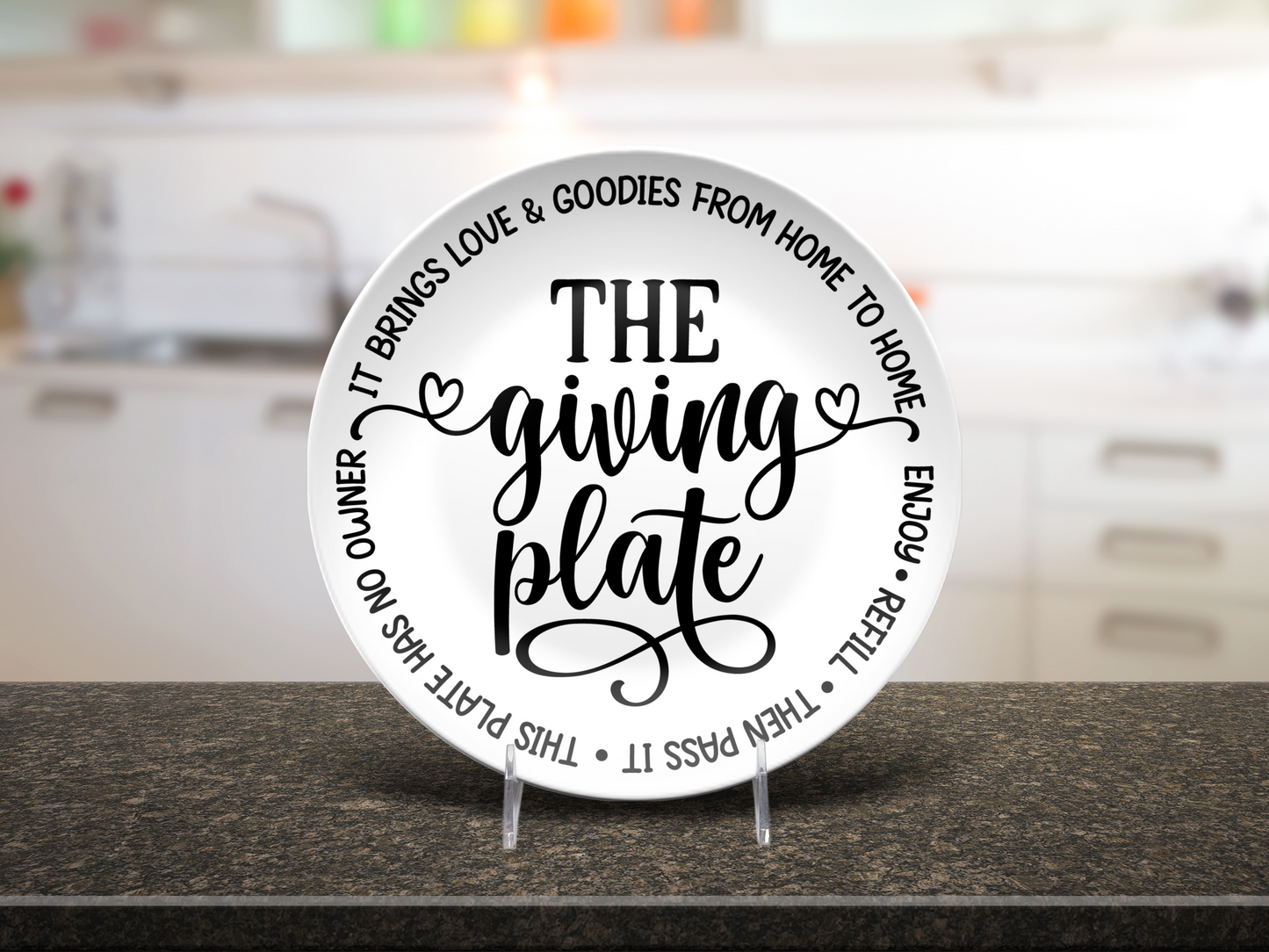 The Giving Plate - 10" Unbreakable - Dishwasher Safe - Giving Platter