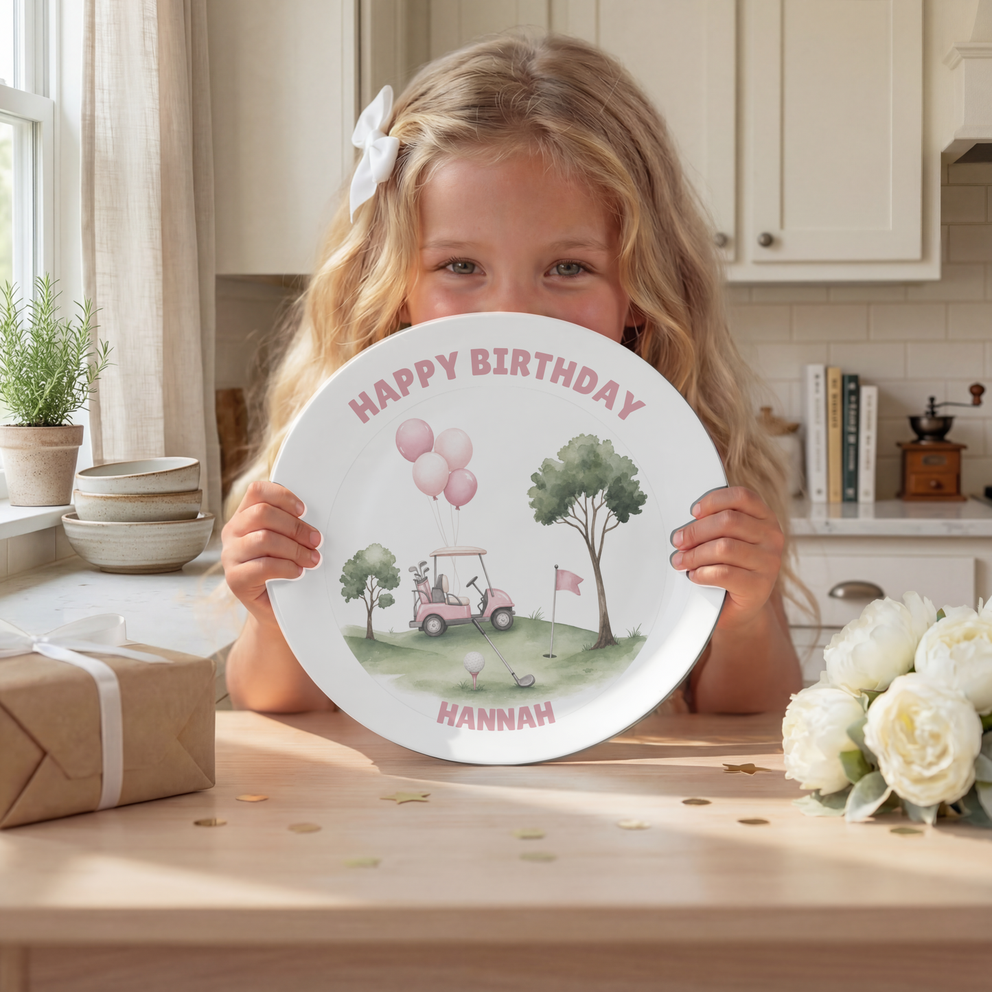 Happy Birthday Golf Plate