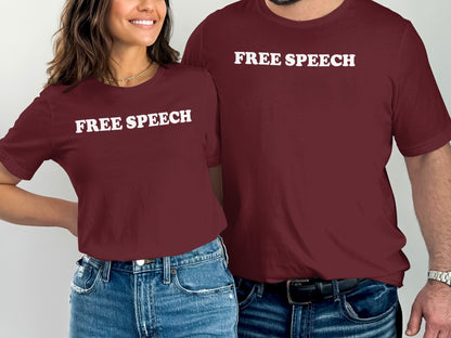 Free Speech Graphic Printed Casual Wear T-Shirt Product