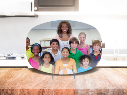 Personalized Teacher Photo Platter – Custom Classroom Gift – Unbreakable, Dishwasher & Microwave Safe, Made in USA