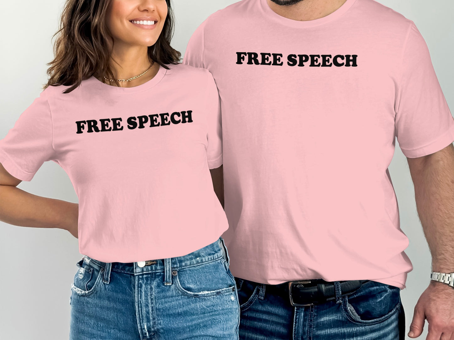 Casual Free Speech Print T-Shirts for Everyday Wear product type