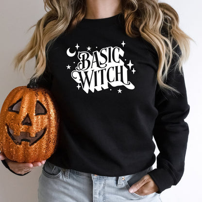 Basic Witch, Halloween Sweatshirt, Witch Shirt, Funny Witch Halloween Sweater - Mardonyx Sweatshirt