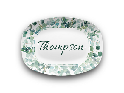 Family Name Personalized Platter, Custom Plate Platter, Wedding Platter, Personalized Gift, Custom Serving Tray, Last Name Platter