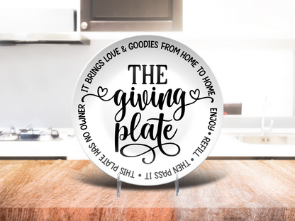 The Giving Plate - 10" Unbreakable - Dishwasher Safe - Giving Platter