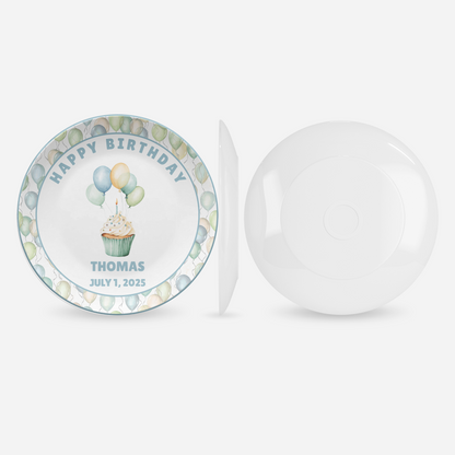 Birthday Plate Personalized - Personalized Birthday Gift - First Birthday Party - Boys Birthday Party - 1st Birthday - Birthday Decorations Kids - Smash Cake Plate
