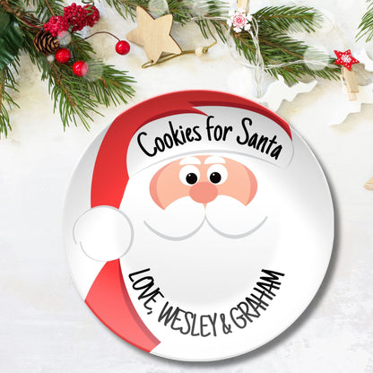 Personalized Cookies for Santa Plate - Kids Personalized Gifts - Gifts for Kids & Babies