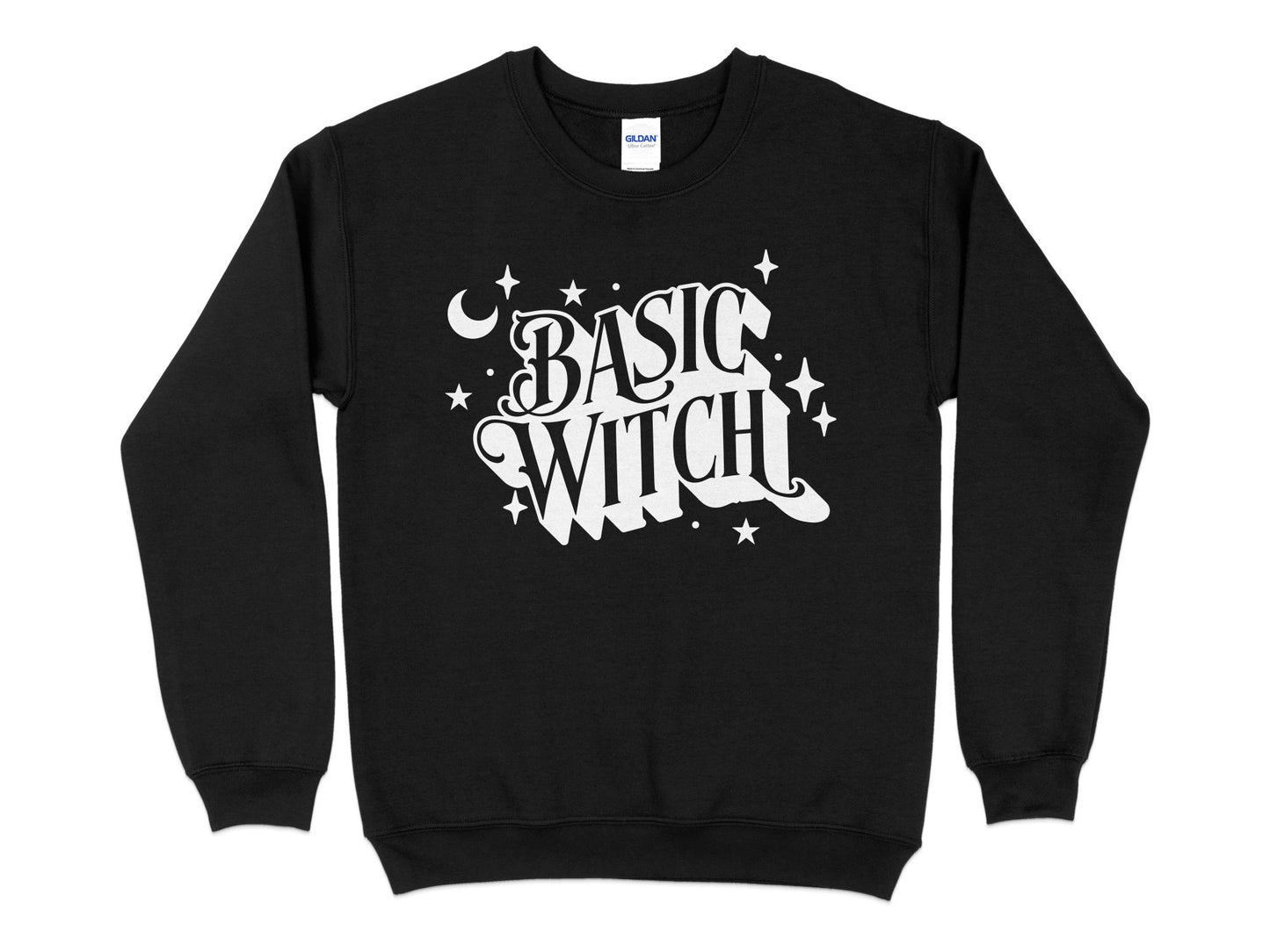 Basic Witch, Halloween Sweatshirt, Witch Shirt, Funny Witch Halloween Sweater - Mardonyx Sweatshirt S / Black