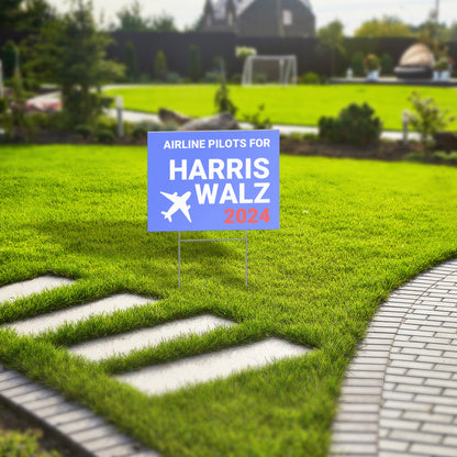 Airline Pilots for Kamala Harris Sign