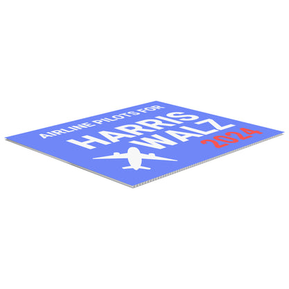 Airline Pilots for Kamala Harris Sign