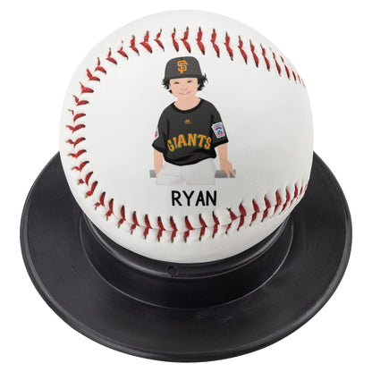 Custom Baseball with Personalized Portrait – Unique Gift for Baseball Parents - Mardonyx Sports