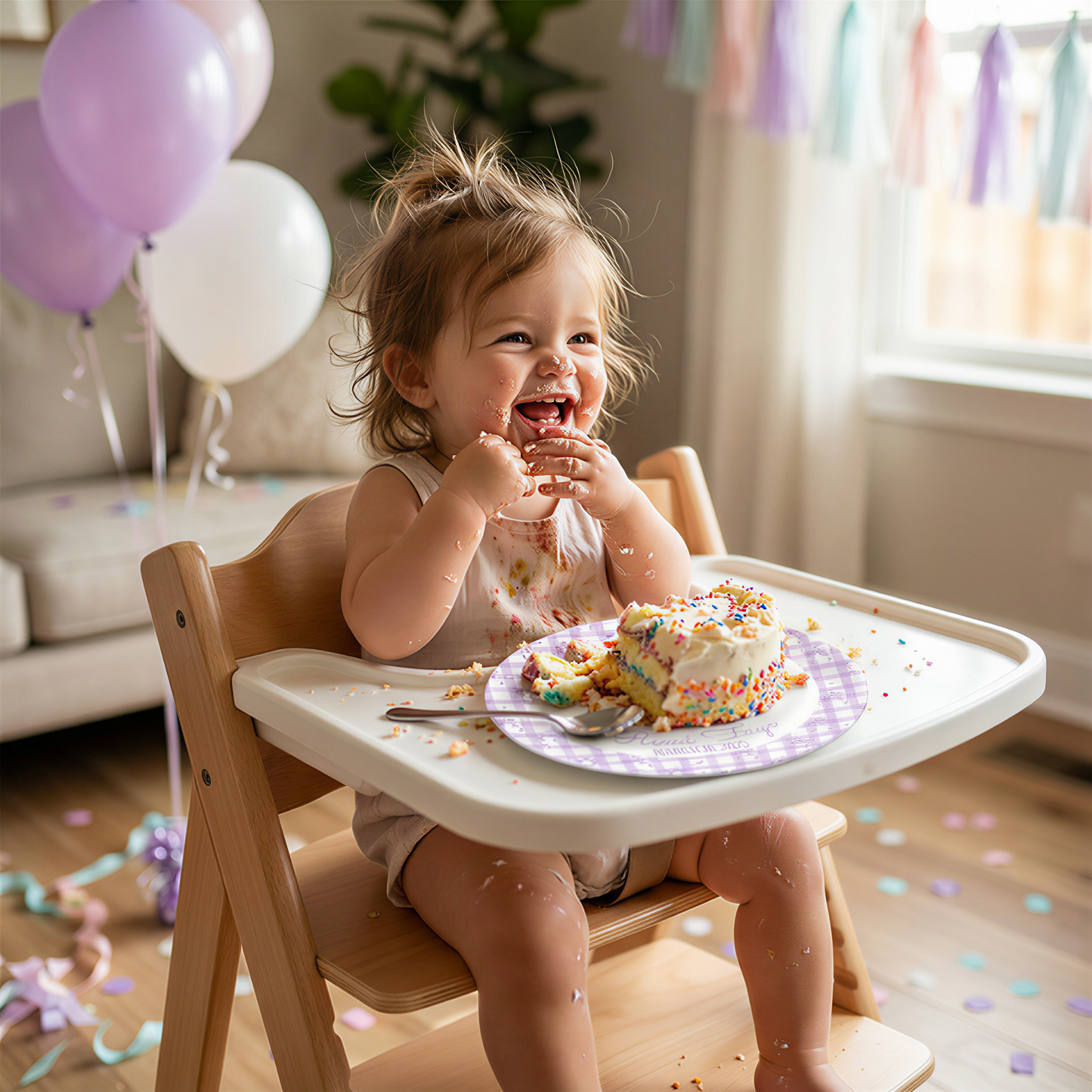 Personalized Birthday Plate for Girls - Keepsake Party Gift - Smash Cake Plate