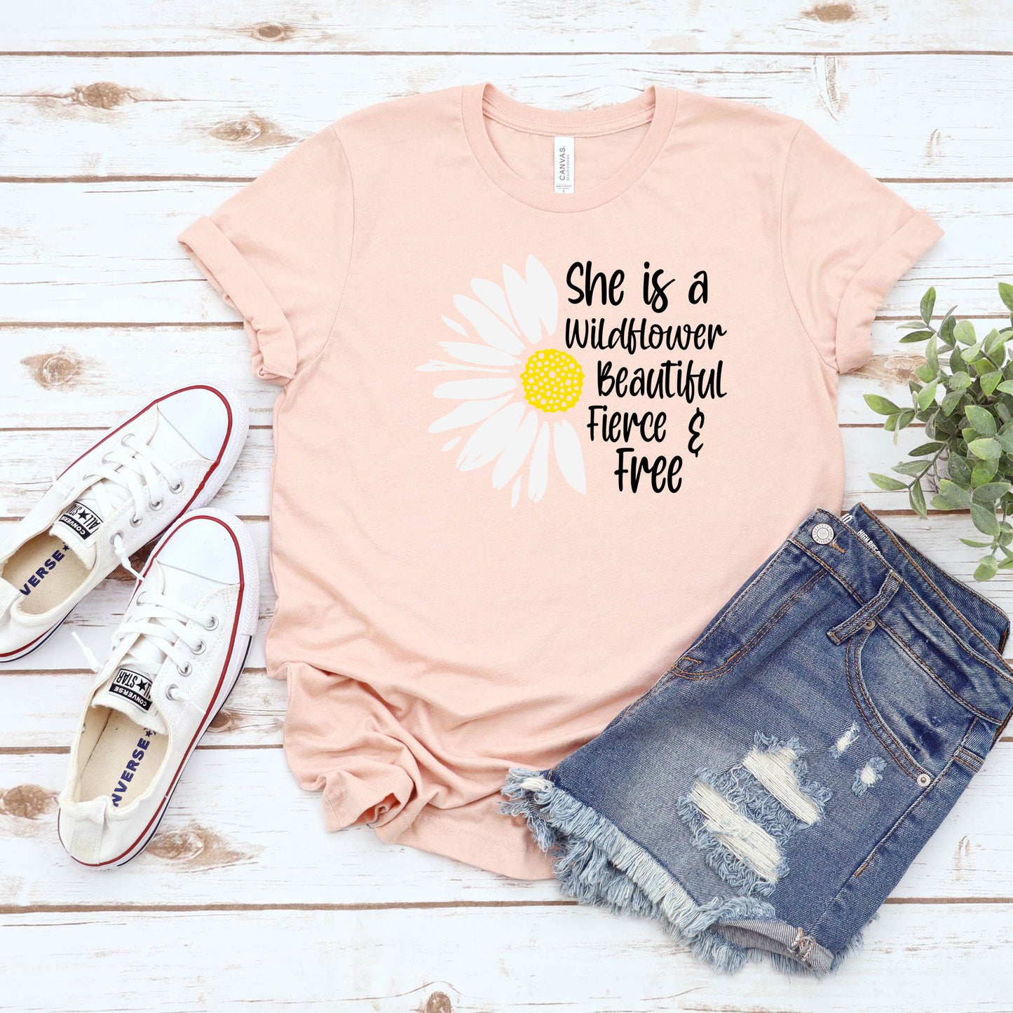Daisy Shirt, Wildflower Boho Shirt, Floral T-Shirt, Summer Shirt Daisy