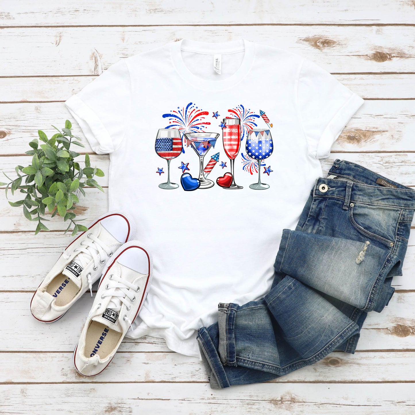 July 4th Celebration Drinking Shirt, Wine Lover Shirt, Martini Glass, Independence Day Party Shirt