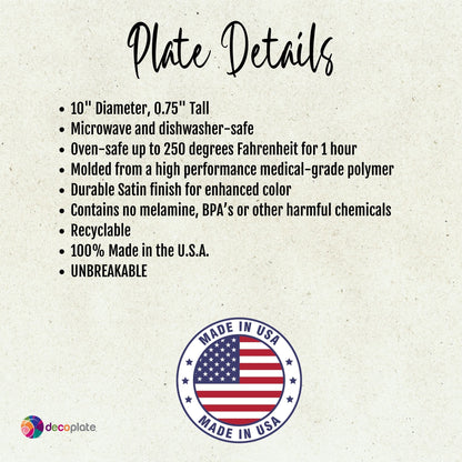 Giving Plates for Sharing - Unbreakable - Dishwasher Safe