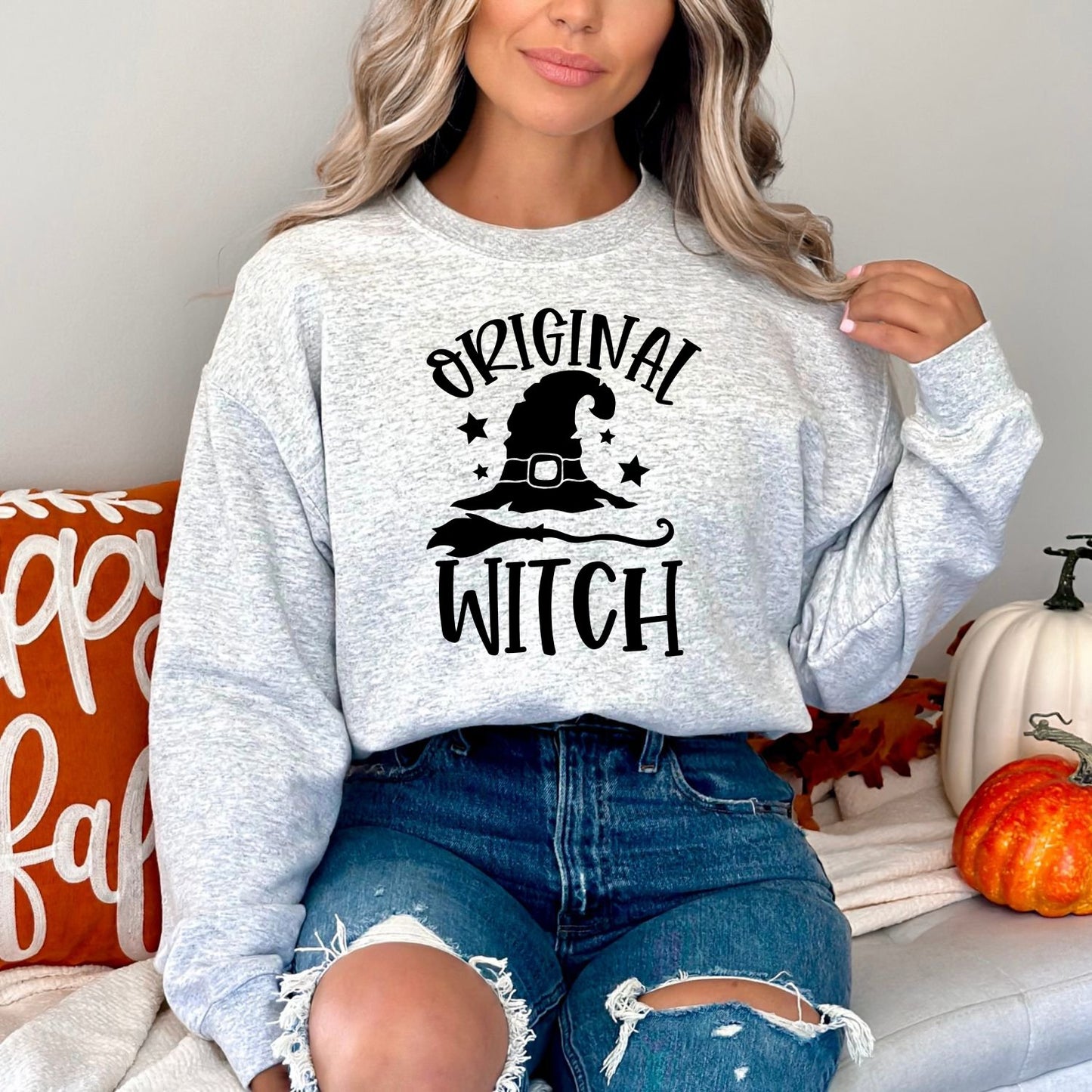 Halloween Sweatshirt Witch - Original Witch, Funny Halloween Sweater - Mardonyx Sweatshirt