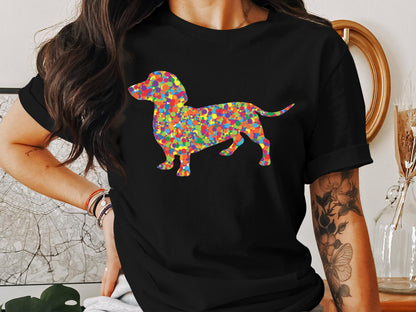 Dot Day Dachshund T-Shirt, Ladies Unisex Crewneck Shirt, Dachshund Gifts - Mardonyx T-Shirt