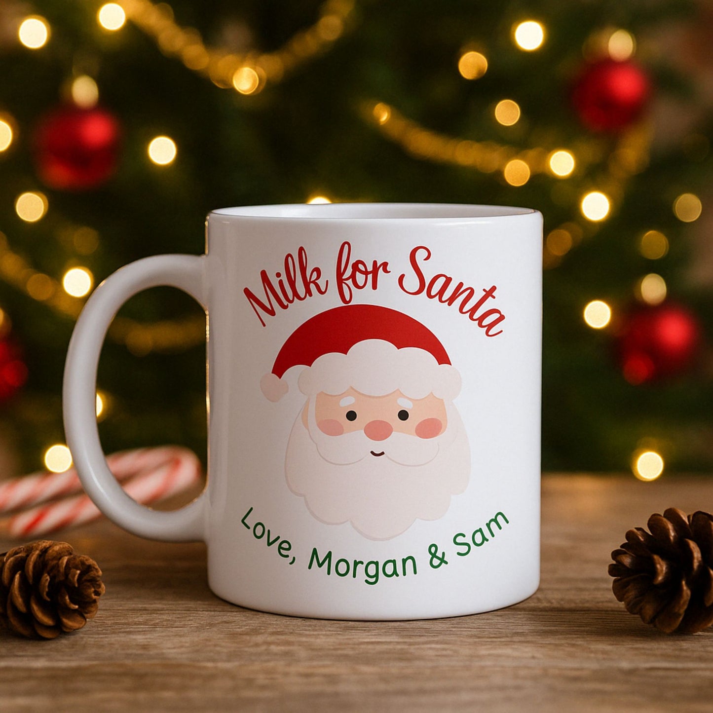 Personalized Milk for Santa Unbreakable Mug - Christmas Eve Cup