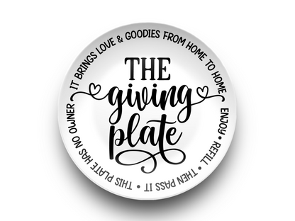 The Giving Plate - 10" Unbreakable - Dishwasher Safe - Giving Platter