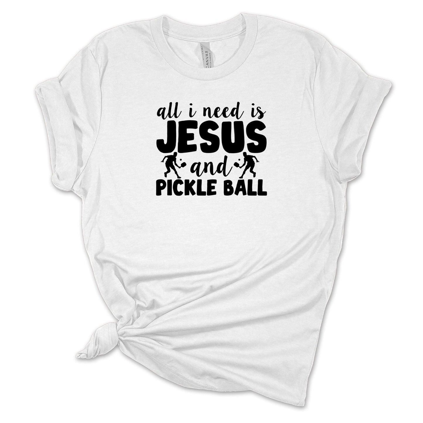 All I Need Is Jesus and Pickle Ball T-Shirt, Funny Graphic Tee - Mardonyx T-Shirt